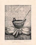 Grabado original "A darle que es mole de olla" | Hillary Sainz