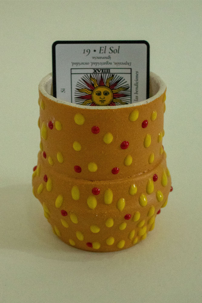 El Sol — Taza de Cerámica inspirada en el Tarot de Marsella