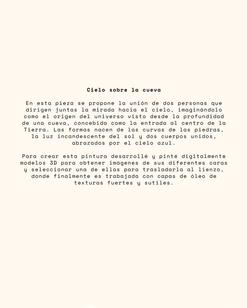 "Cielo sobre la cueva"|Maurizio Benítez