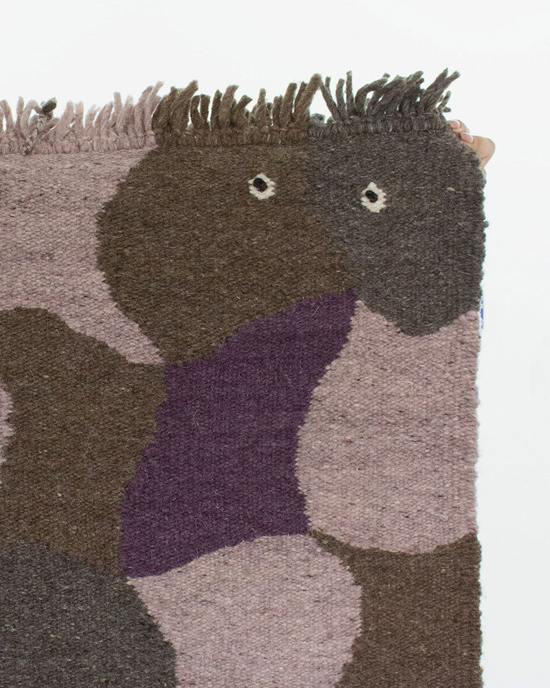 Tapiz de lana morado Yumiko | Arte Textil San Miguel